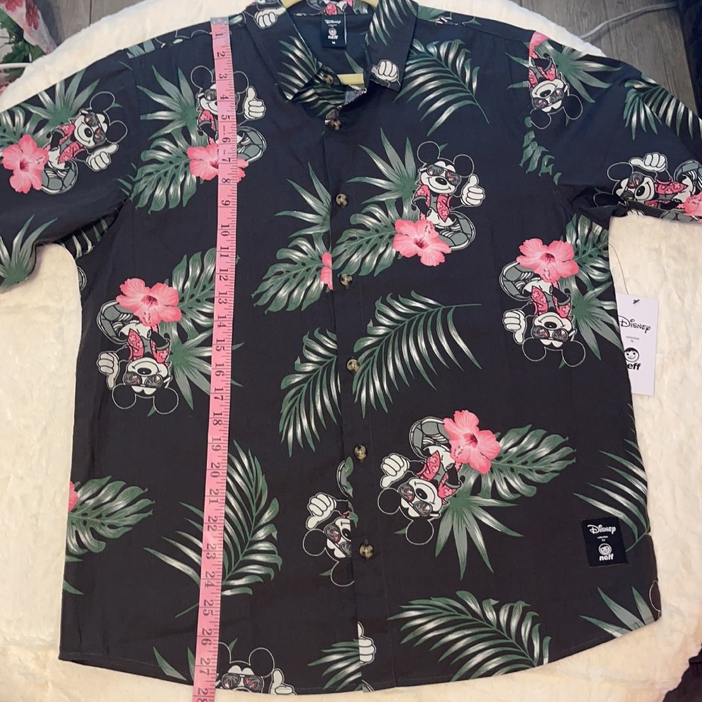 Men’s Neff Disney Collection Floral Hawaiian Mickey Mouse shirt in Size medium - Picture 6 of 6